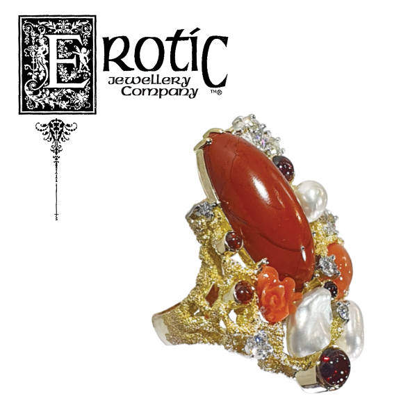 Jasper "Rosetta" Ring by erotic jewellery company