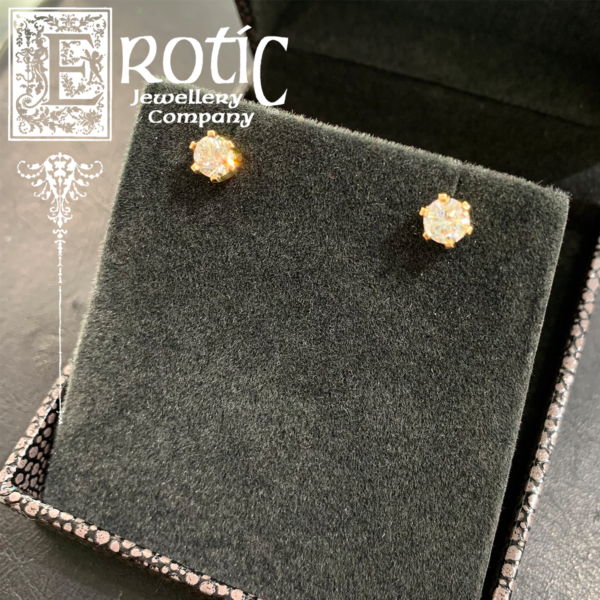 18ct Gold and Diamond Earrings